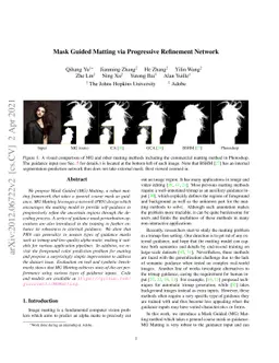 Mask Guided Matting via Progressive Refinement Network