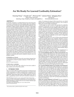 Are We Ready For Learned Cardinality Estimation?