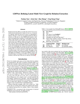 GDPNet: Refining Latent Multi-View Graph for Relation Extraction