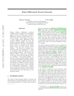 Delay Differential Neural Networks