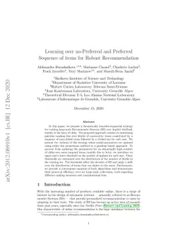 Learning over no-Preferred and Preferred Sequence of items for Robust
  Recommendation
