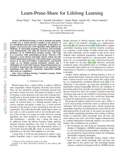 Learn-Prune-Share for Lifelong Learning