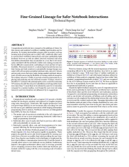 Fine-Grained Lineage for Safer Notebook Interactions