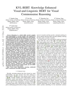 KVL-BERT: Knowledge Enhanced Visual-and-Linguistic BERT for Visual
  Commonsense Reasoning