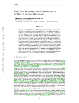 Breaking the Expressive Bottlenecks of Graph Neural Networks