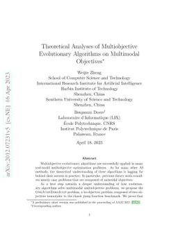 Theoretical Analyses of Multiobjective Evolutionary Algorithms on
  Multimodal Objectives
