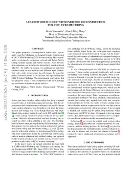 Learned Video Codec with Enriched Reconstruction for CLIC P-frame Coding