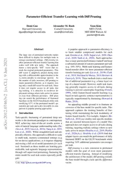Parameter-Efficient Transfer Learning with Diff Pruning