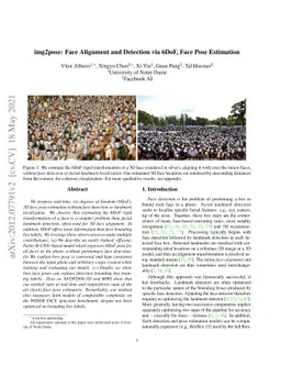 img2pose: Face Alignment and Detection via 6DoF, Face Pose Estimation