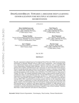 DeepLesionBrain: Towards a broader deep-learning generalization for
  multiple sclerosis lesion segmentation