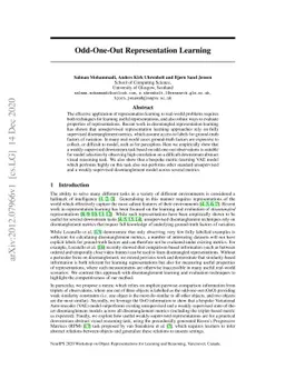 Odd-One-Out Representation Learning