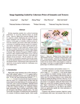 Image Inpainting Guided by Coherence Priors of Semantics and Textures