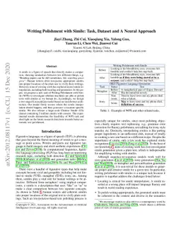 Writing Polishment with Simile: Task, Dataset and A Neural Approach