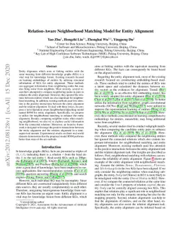 Relation-Aware Neighborhood Matching Model for Entity Alignment