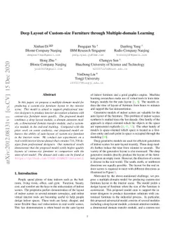 Deep Layout of Custom-size Furniture through Multiple-domain Learning