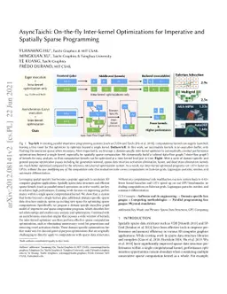 AsyncTaichi: On-the-fly Inter-kernel Optimizations for Imperative and
  Spatially Sparse Programming