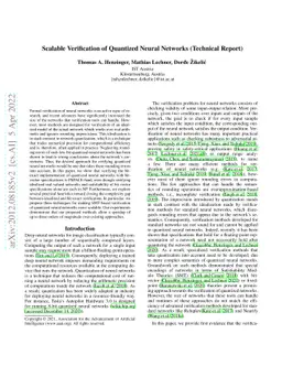 Scalable Verification of Quantized Neural Networks (Technical Report)