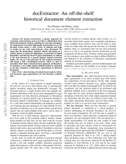 docExtractor: An off-the-shelf historical document element extraction