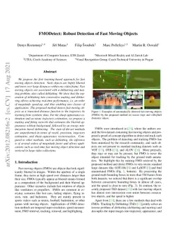FMODetect: Robust Detection of Fast Moving Objects