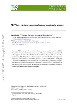 PDFFlow: hardware accelerating parton density access