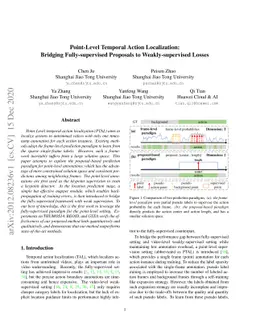 Point-Level Temporal Action Localization: Bridging Fully-supervised
  Proposals to Weakly-supervised Losses