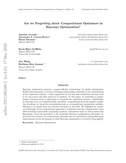 Are we Forgetting about Compositional Optimisers in Bayesian
  Optimisation?