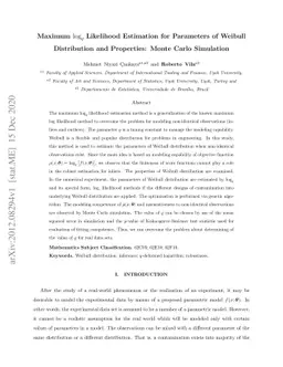 Maximum $\log_q$ Likelihood Estimation for Parameters of Weibull
  Distribution and Properties: Monte Carlo Simulation