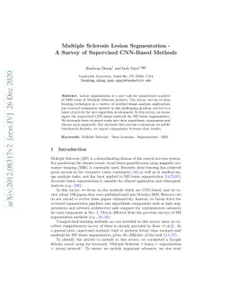 Multiple Sclerosis Lesion Segmentation -- A Survey of Supervised
  CNN-Based Methods