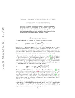 Neural Collapse with Cross-Entropy Loss