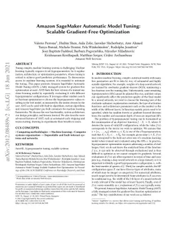 Amazon SageMaker Automatic Model Tuning: Scalable Gradient-Free
  Optimization