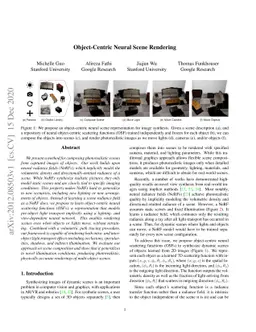 Object-Centric Neural Scene Rendering