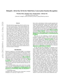 DialogXL: All-in-One XLNet for Multi-Party Conversation Emotion
  Recognition