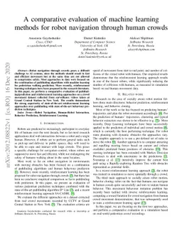 A comparative evaluation of machine learning methods for robot
  navigation through human crowds