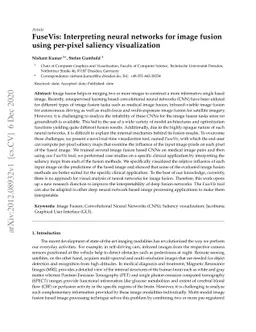 FuseVis: Interpreting neural networks for image fusion using per-pixel
  saliency visualization