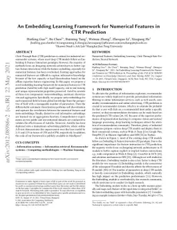 An Embedding Learning Framework for Numerical Features in CTR Prediction