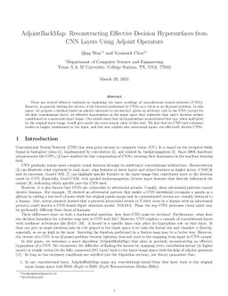 AdjointBackMap: Reconstructing Effective Decision Hypersurfaces from CNN
  Layers Using Adjoint Operators