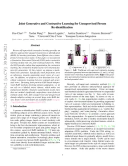 Joint Generative and Contrastive Learning for Unsupervised Person
  Re-identification