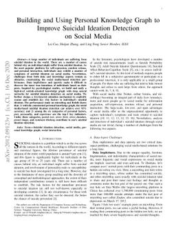 Building and Using Personal Knowledge Graph to Improve Suicidal Ideation
  Detection on Social Media