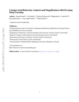 Unsupervised Behaviour Analysis and Magnification (uBAM) using Deep
  Learning