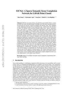 S3CNet: A Sparse Semantic Scene Completion Network for LiDAR Point
  Clouds