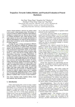 TrojanZoo: Towards Unified, Holistic, and Practical Evaluation of Neural
  Backdoors