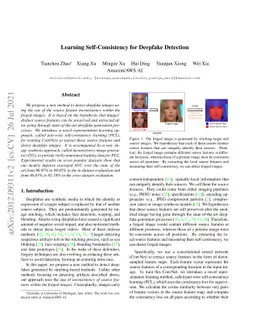 Learning Self-Consistency for Deepfake Detection