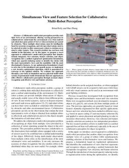 Simultaneous View and Feature Selection for Collaborative Multi-Robot
  Perception