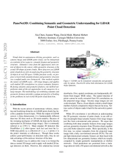 PanoNet3D: Combining Semantic and Geometric Understanding for LiDARPoint
  Cloud Detection