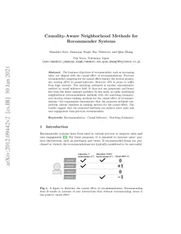Causality-Aware Neighborhood Methods for Recommender Systems