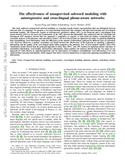 The effectiveness of unsupervised subword modeling with autoregressive
  and cross-lingual phone-aware networks