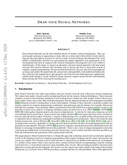 Draw your Neural Networks