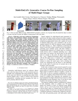 Multi-FinGAN: Generative Coarse-To-Fine Sampling of Multi-Finger Grasps