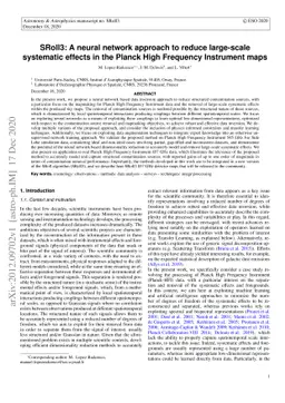 SRoll3: A neural network approach to reduce large-scale systematic
  effects in the Planck High Frequency Instrument maps