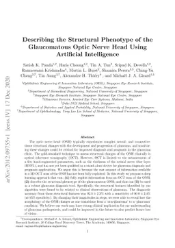 Describing the Structural Phenotype of the Glaucomatous Optic Nerve Head
  Using Artificial Intelligence
